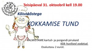 Kokkamise tund 31.10