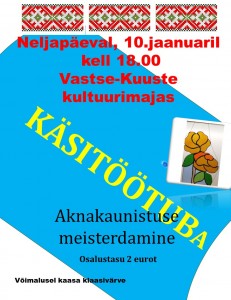 KÄSITÖÖTUBA 10-01.19