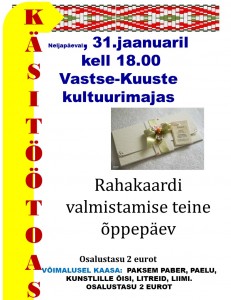 KÄSITÖÖTUBA 31.01