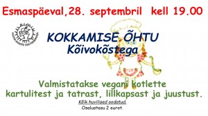 28.09. Vegani kotlettid kartulist ja tatrast