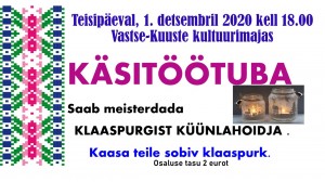 Klaaspurgist küünlahoidja