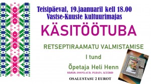 Retseptiraamatu I tund 19.01.21