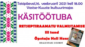 Retseptiraamatu III tund 16.02.21.21