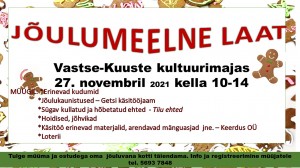 Jõulumeelne laat 27.11.21