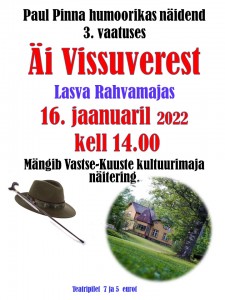 Äi Vissuverest 16. jaanuaril 2022 kell 14.00