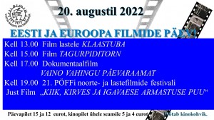 Eesti ja euroopa filmide päev 2022