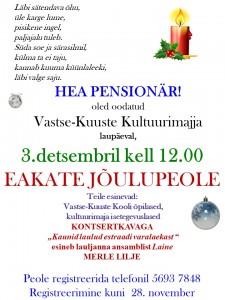 Pensionäride jõulupidu