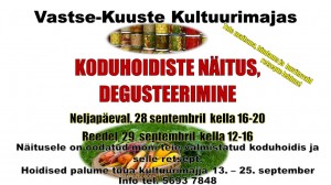 Koduhoidiste näitus degusteerimine 28,29.09. 2023