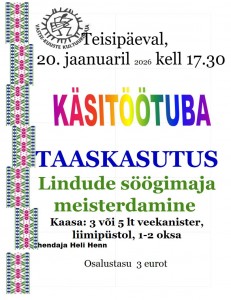 Lindude söögimaja meisterdamine 20.01