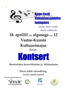 Kagu-Eesti vokaalansamblite päev 18.04