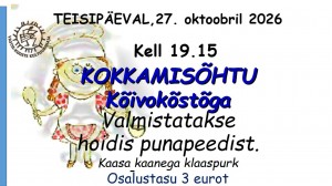 Punapeedist hoidis. 27.10.2026